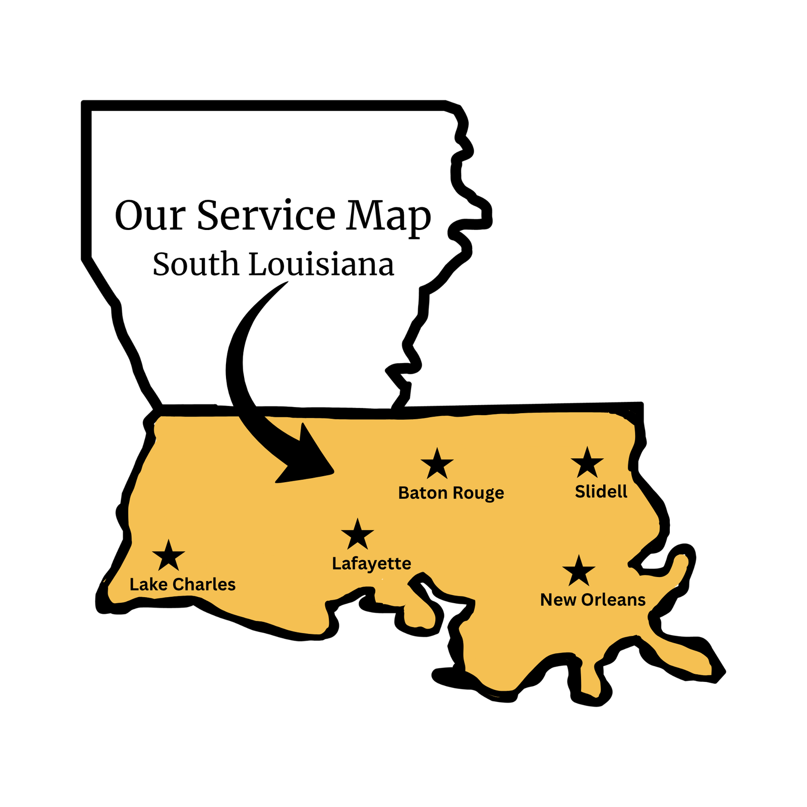 J3 Entertainment service area map